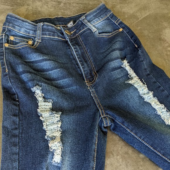 Women's High Waist Jeans - Picture 1 of 5